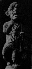 Терракотовая лампа в форме фавна (I век н.э. Помпеи)