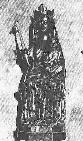 Илл. I. Нотр дам де Конфессьон. Черная Дева из крипт Сен-Виктор в Марселе.
