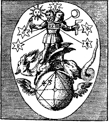 Алхимический Ребис (гравюра 17 века).